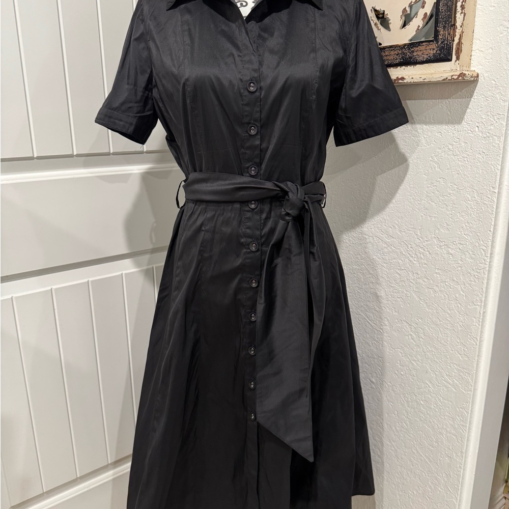 Arctix Black Button-Front Dress